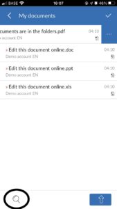 Recursos do aplicativo móvel mailfence