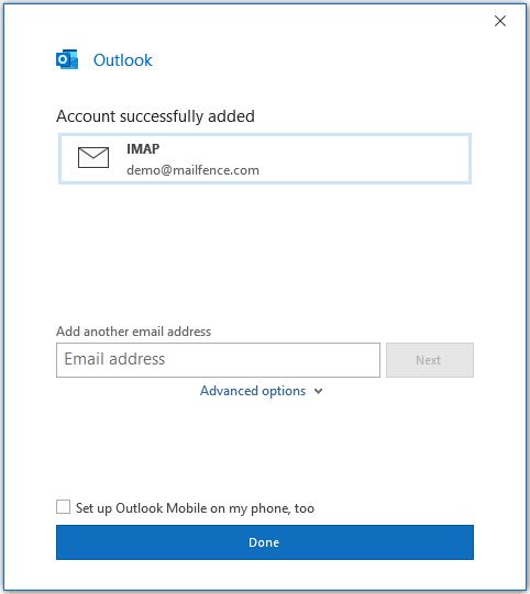 Mailfence_Outlook_IMAP
